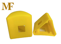 Triangolare giallo di sicurezza armamento in acciaio Protezione cappuccio copertura 30mm per T Fence Post