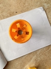 #2-#12 Orange Drum Plastic Rebar Caps Hourglass 40mm per la sicurezza in caduta