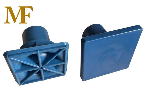 Colore blu Cappuccio di legno di plastica rinforzato Concreto Quadrato Protettivo