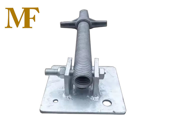 Scaffalature galvanizzate a vite regolabile con piastra di base a livellamento girevole