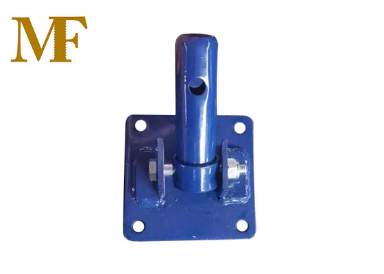 Piastra di base quadrata girevole di colore blu di tipo italiano per scaffalature