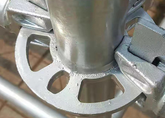 48.3mm/42mm diametro del tubo ringlock scaffolding con connessione a cuneo e saldatura automatica