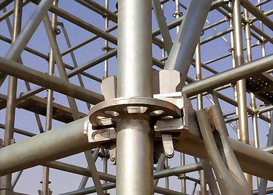 48.3mm/42mm diametro del tubo ringlock scaffolding con connessione a cuneo e saldatura automatica
