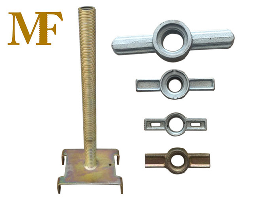 Scaffale regolabile base Jack a vite robusta e resistente alla corrosione