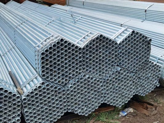 Tubo in acciaio zincato a caldo GI Tubo in ferro metallico per costruzioni