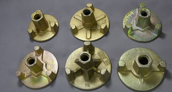 Sistema di tiranti in calcestruzzo per casseforme, ghisa zincata, dado piccolo, galletto