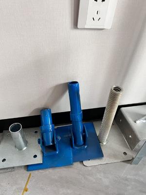 Piastra di base a vite regolabile in acciaio per ponteggio di tipo fisso per puntello di ponteggio