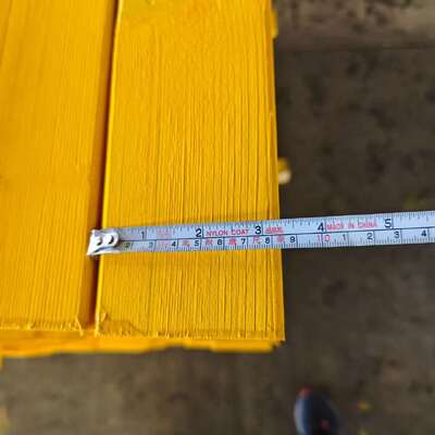 Materiale da costruzione verniciato di colore giallo Legno H20 Legno per il progetto di costruzione di incastramenti