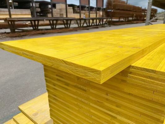 Pannelli per casseforme in compensato fenolico impermeabile spessi 21 mm 27 mm, pannello per cassaforma giallo a 3 strati