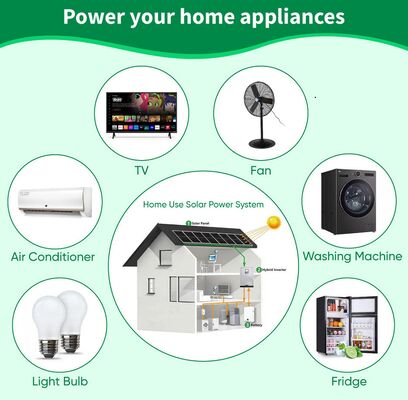 Sistema completo di energia solare ibrida 3 fase 3KW -30KW Sistema di alimentazione a pannelli solari ibridi