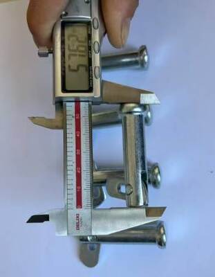 Pin-Hitch perforato per accessori per impalcature Diametro 12,5 mm Lunghezza 58 mm
