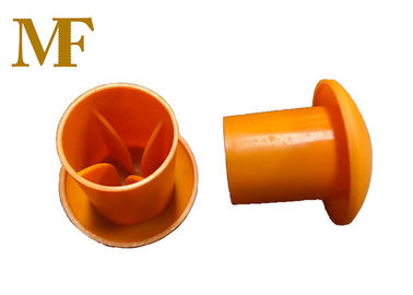 I cappucci di sicurezza arancio del tondo per cemento armato del fungo proteggono il lavoratore dal peso di lesione 17g/pcs