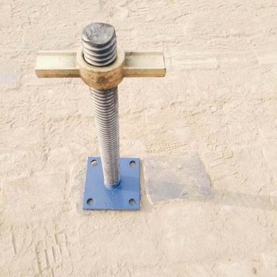 La polvere ha ricoperto la vite Jack regolabile dell'impalcatura del diametro 38mm