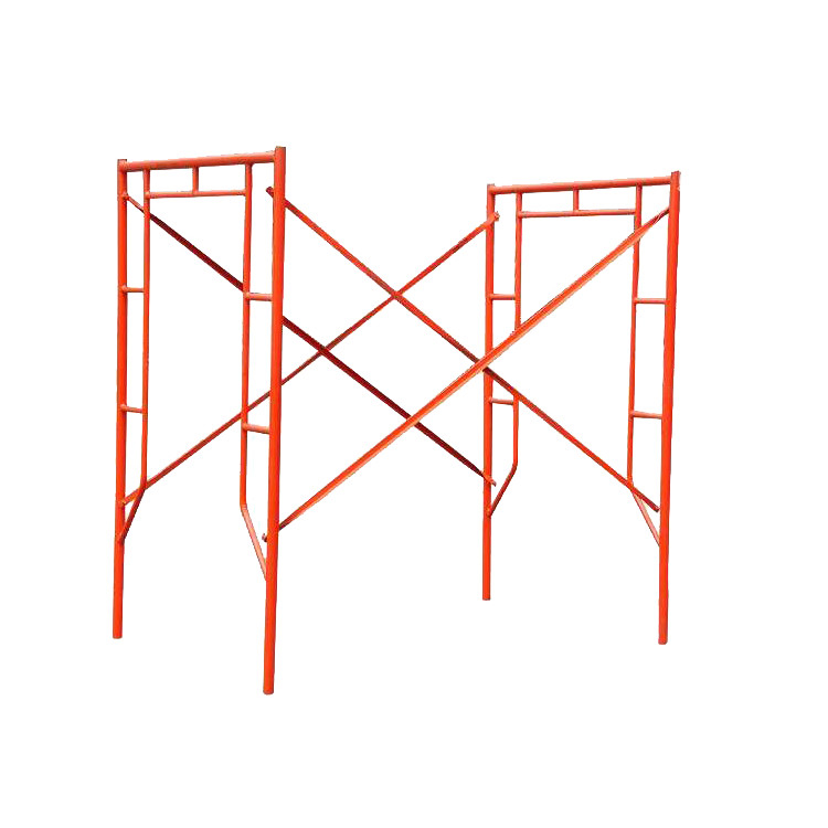 Capacità di carico di 5 tonnellate Antislip Scaffold Frame resistente alla ruggine Facile assemblaggio per cantiere