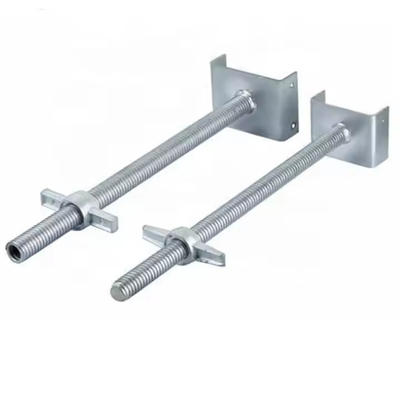 U Head Base Jack Hollow e Solid Scaffolding Steel Screw Base Jack per la costruzione