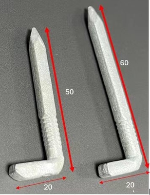 Capi quadrati a forma di L con superficie galvanizzata a caldo 30-60 mm