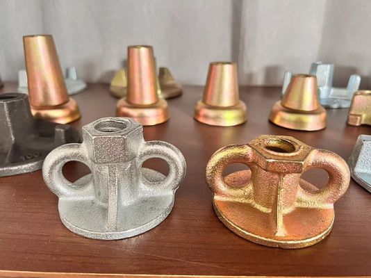 Sistema di tiranti in calcestruzzo per casseforme, ghisa zincata, dado piccolo, galletto