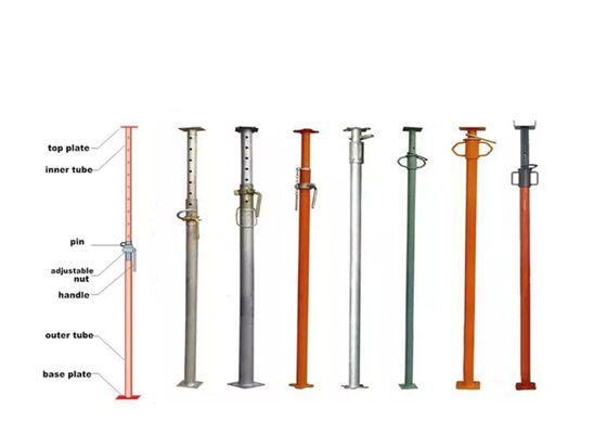 Altezza regolabile Scaffolding Requisiti in acciaio finitura rivestita in polvere pesante